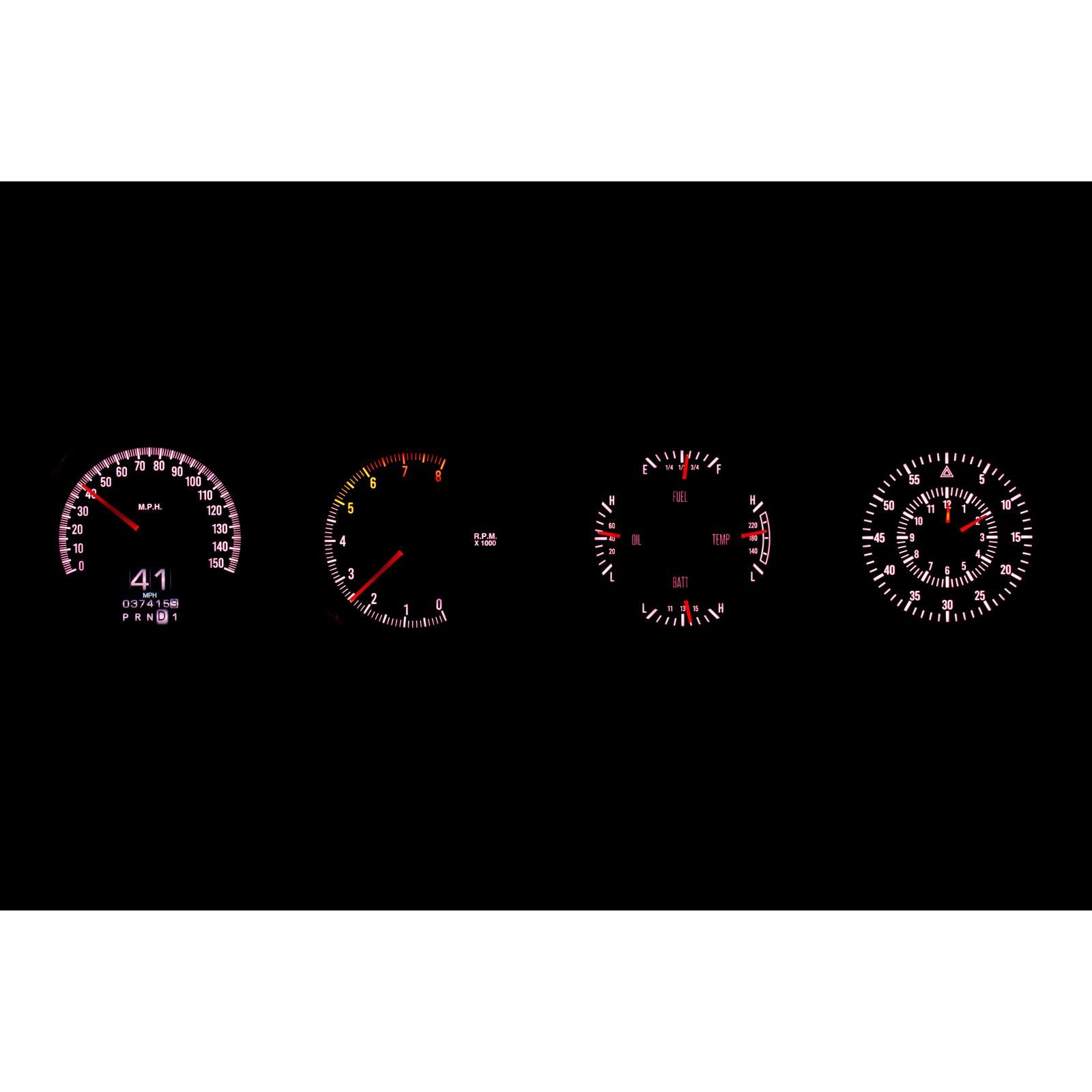 Dakota Digital Retrotech Gauge Instrument System RTX-70D-CLG-X Compatible with 1970-74 Challenger and 1970-74 Cuda with Rallye Dash