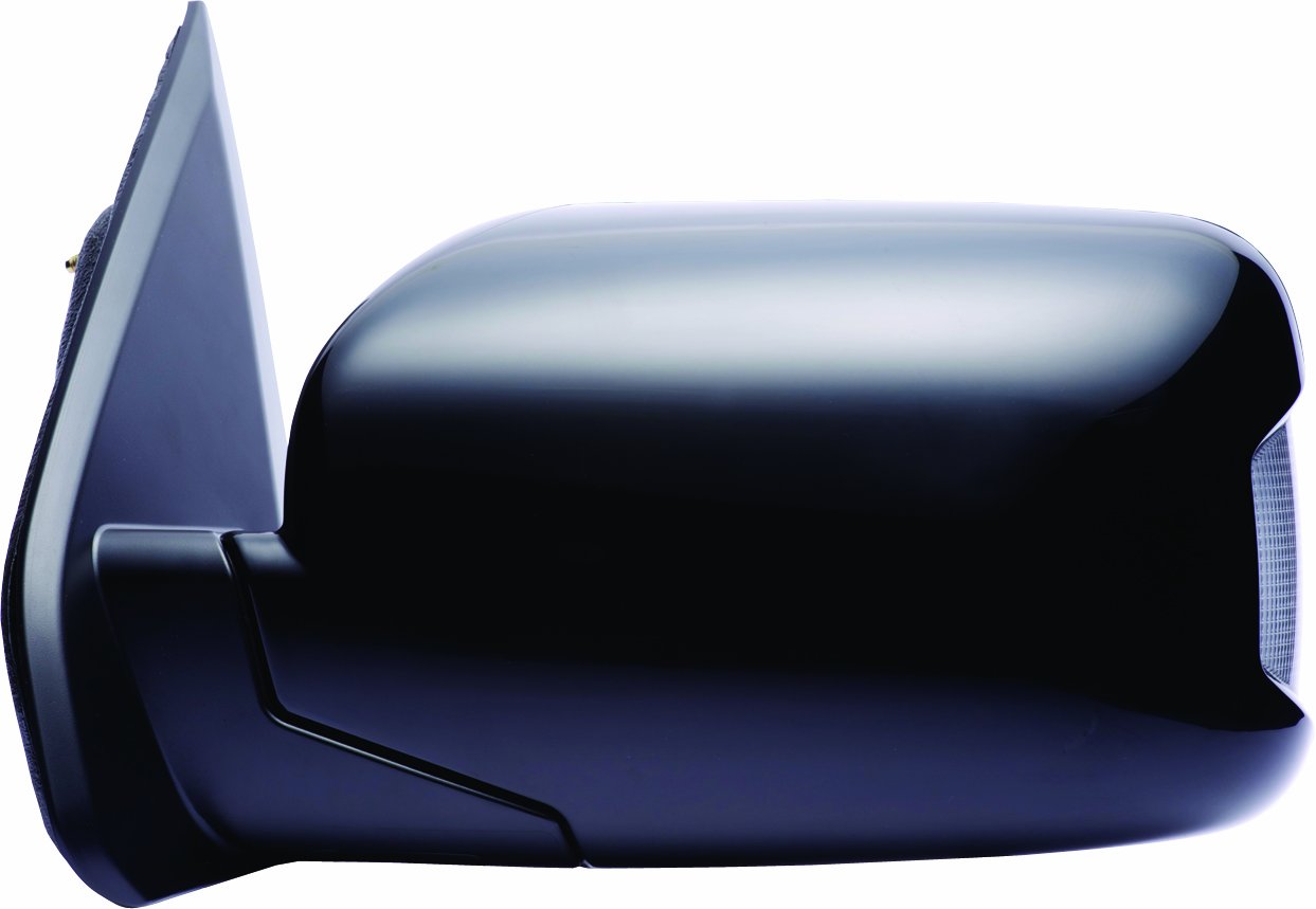 Driver Side Fit Mirror for Honda Pilot, Black PTM, Foldaway, Turn Signal Driver Side, Memory, Heated Power