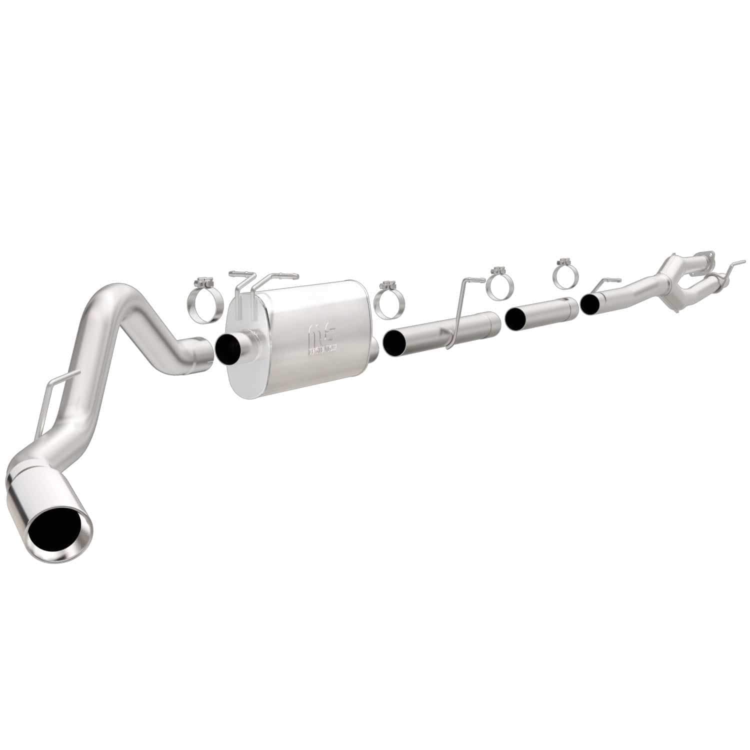 Performance Exhaust System MagnaFlow 19174: Cat-Back, Street Series, For 2011-2016 Ford F-250 Super Duty, For 2011-2016 Ford F-350 Super Duty, Single Passenger Side Rear Exit