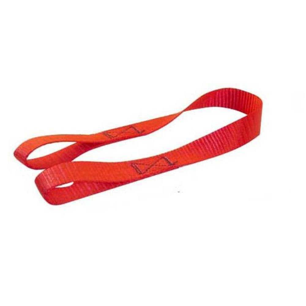 1" x 18" Motorcycle/ATV Tie-Down Assist Strap, Erickson 06304 (Pack of 2) Red