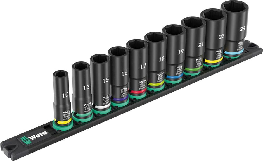 9660 Magnetic rail B Impaktor Deep 1 socket set, 3/8" drive, 10 pieces 05005590001