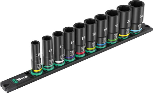 9660 Magnetic rail B Impaktor Deep 1 socket set, 3/8" drive, 10 pieces 05005590001