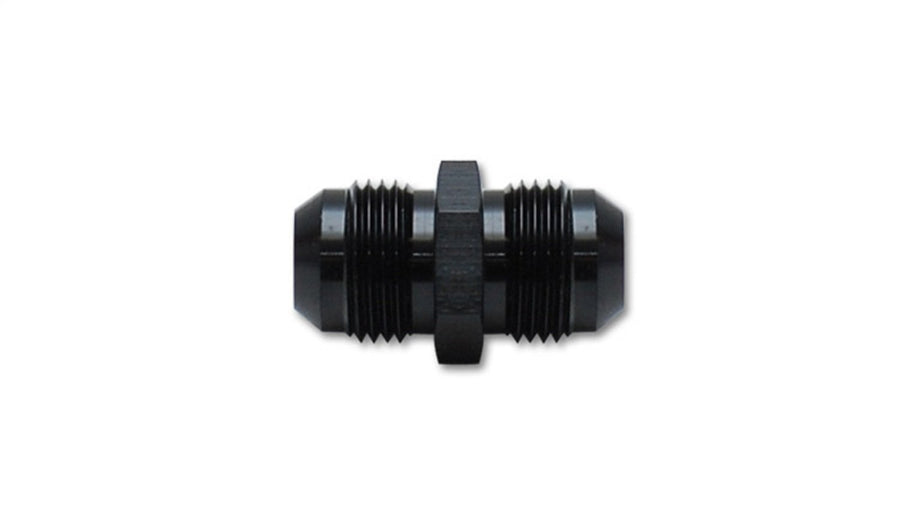 Power Vibrant Performance 10230 Fitting, Straight Coupler, Union Adapter, Male -3 AN to Male -3 AN, Aluminum, Black Anodized, each
