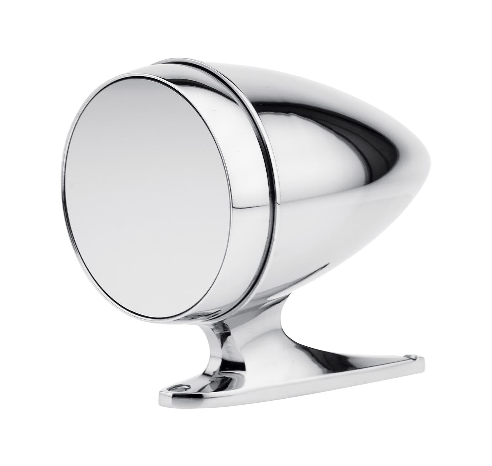 Chrome Bullet Mirror Scott Drake With Long Base And Standard Glass C5RZ-17696-AL