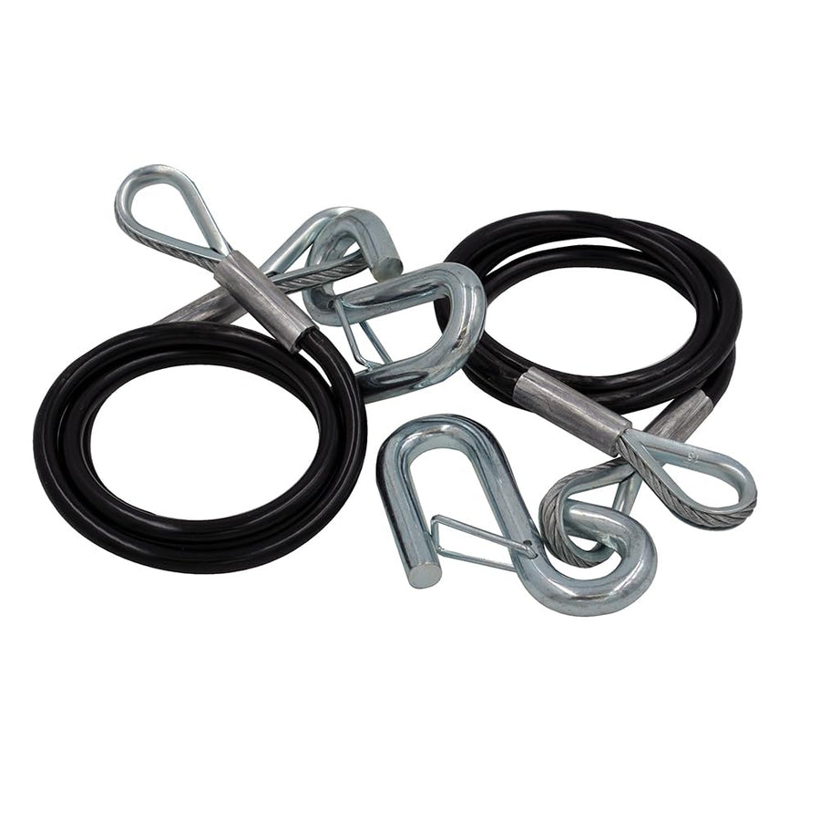 Safety Cables C.E. Smith - 5000lb Capacity - PVC Coated - Pair