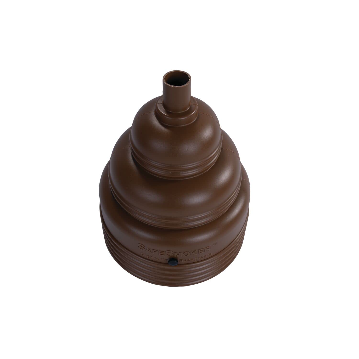 Eagle Outdoor SafeSmoker Ashtray, High Density Polyethylene (HDPE) with Steel Bucket, 4 Gallon, Brown, 1208BROWN