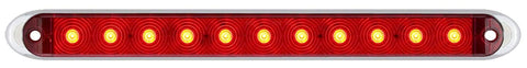 Optronics Thinline STL69RK LED Stop/Turn/Tail Light with Chrome Base Kit, 1 Pack, Red