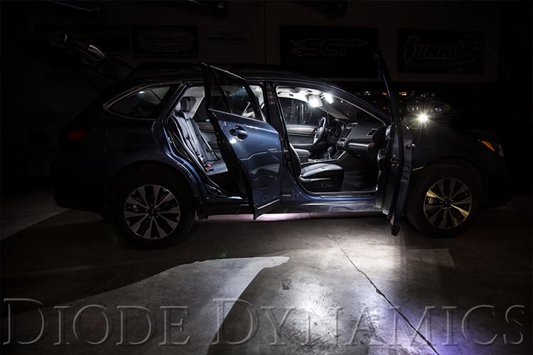 Diode Dynamics interior bulb pack LED compatible with Subaru Outback 2015-2019, Stage 1