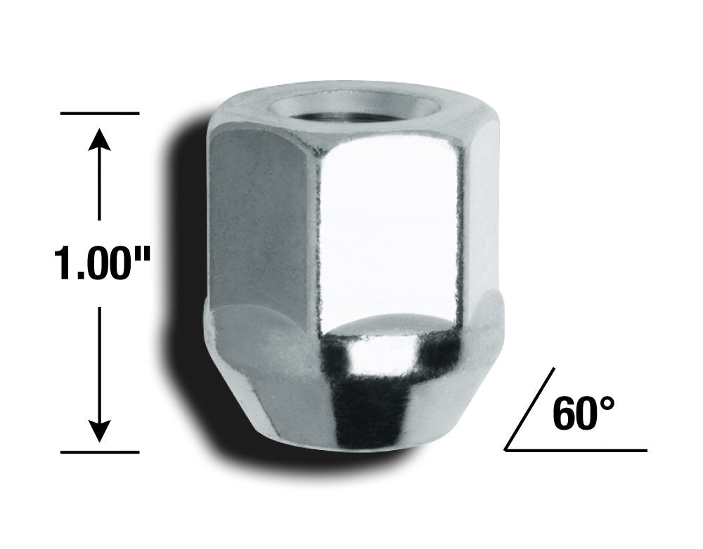 Automotive Gorilla 90048 Acorn Bulge Open End Chrome Lug Nuts (14mm x 1.50 Thread Size)