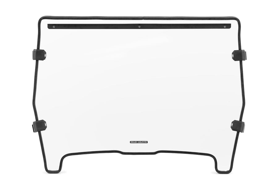 Full Windshield Rough Country for John Deere Gator XUV 825 (2004-2022) - Scratch Resistant, Easy Install