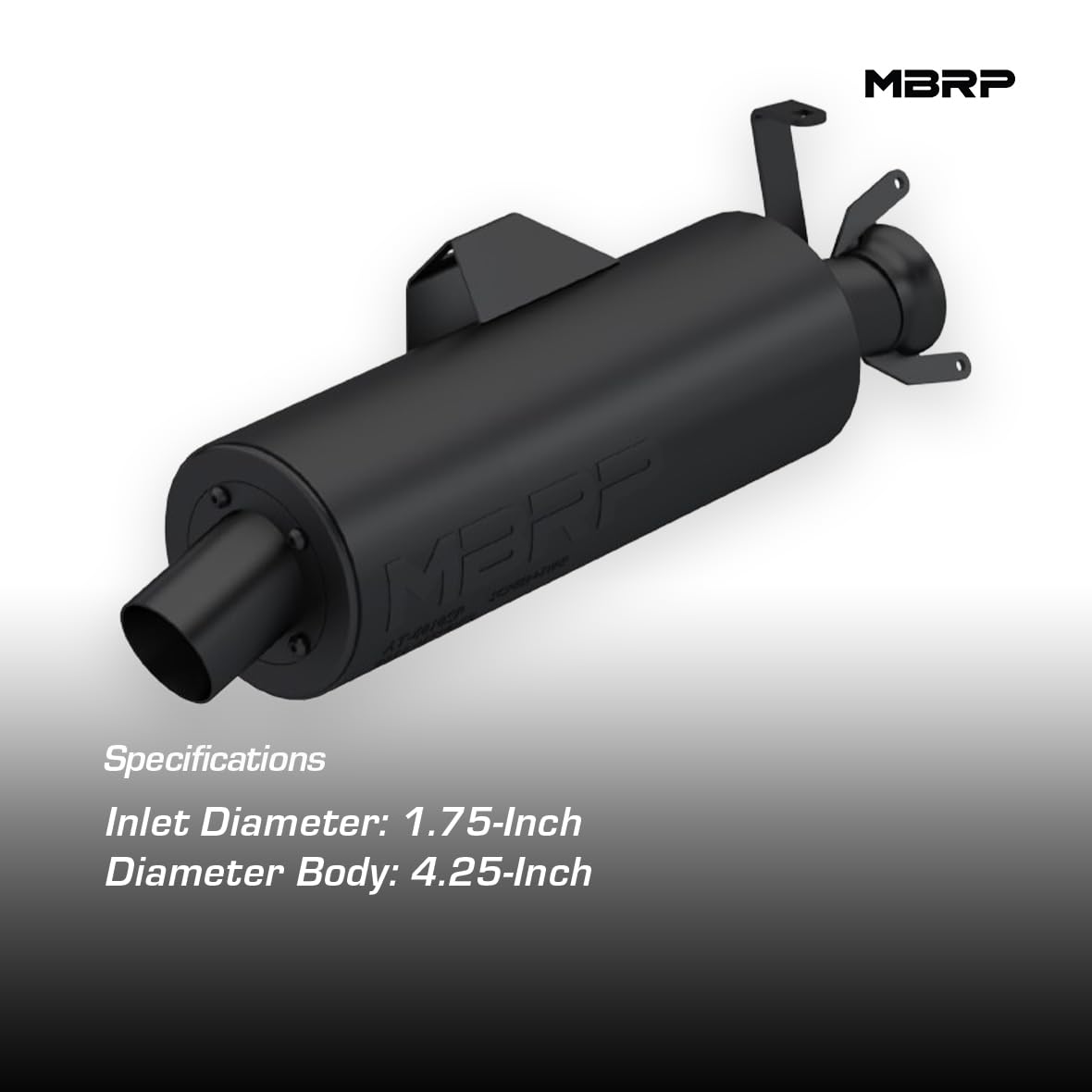 MBRP 01-05 Sportsman 400/06-07 Polaris Sportsman 450 Slip-On Combination Exhaust w/Sport Muffler