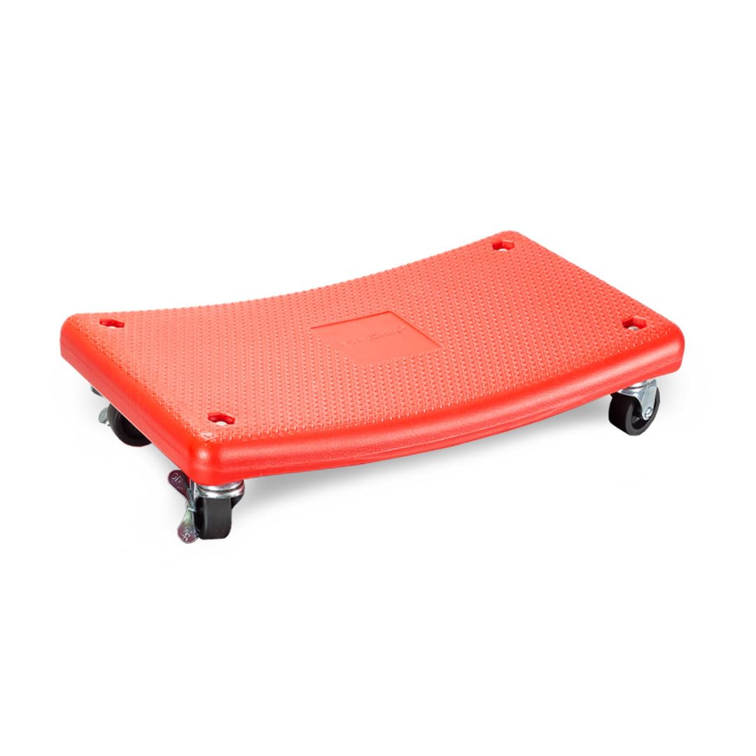 Maxshine Mini Creeper Detailing Without Cushion | Mobile Rolling Utility Seat for Mechanics & Car Detailers | Low Profile Detailing Seat for Car Cleaning, Polishing, Coating & Waxing