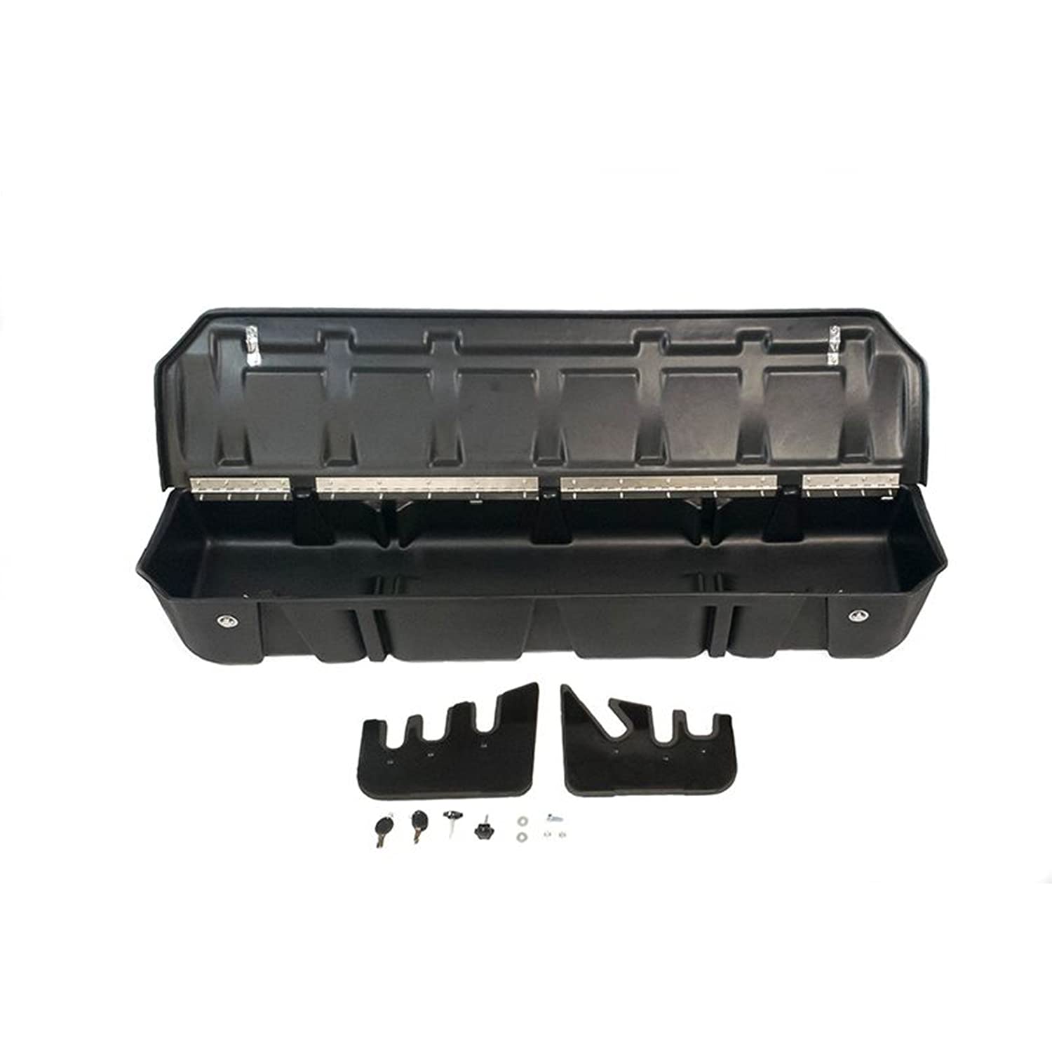 Lockable DU-HA Under Seat Storage fits 2015-2024 Ford F150 Super Crew Cab & 2017-2024 F250 F350 F450 F550 Super Duty Crew Cab | Black Heavy-Duty Back Seat Lockbox, Includes 2 Keys | 20116