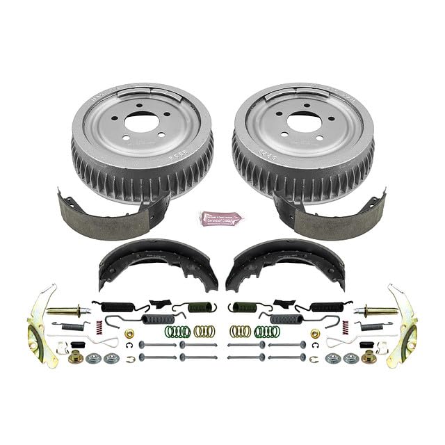 Power Stop KOE15286DK Rear Replacement Brake Kit-OE Brake Drums & Ceramic Brake Pads For Chevrolet Express 1500, GMC Savana 1500, Chevrolet Tahoe [Model Specific]