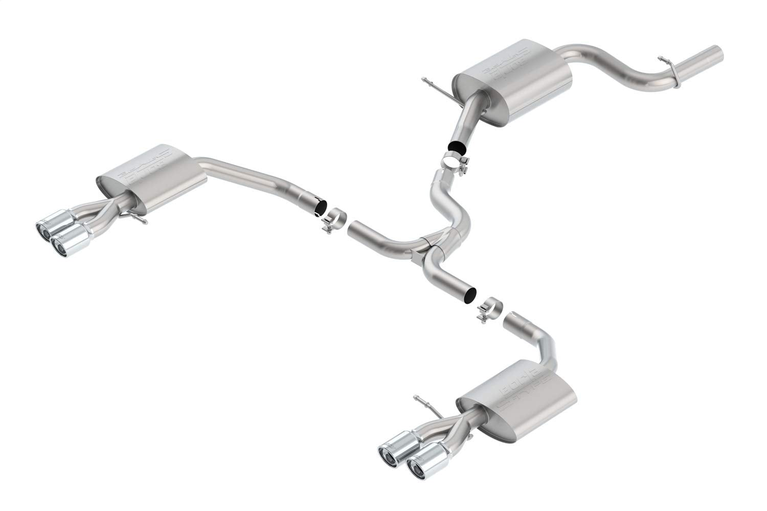 BORLA Cat-Back 140705 Performance Exhaust System for 2016-2018 Volkswagen Passat B8/ 2018 Passat GT B8 3.6L V6 Automatic Transmission Front Wheel & All Wheel Drive 4 Door