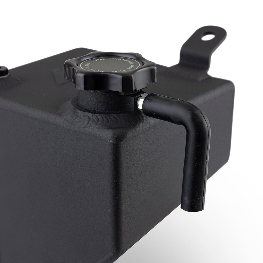 Mishimoto Coolant Expansion Tank, Aluminum Compatible with Toyota GR Corolla 2023+, Micro-Wrinkle Black