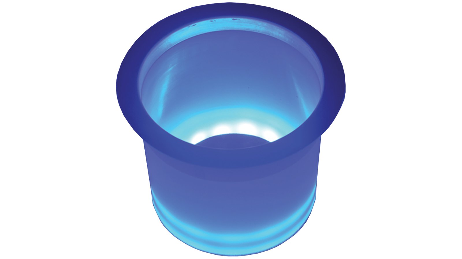 LED-LCH-BU-DP T-H MARINE LED Lighted Stainless Steel Rim Drink Holder - Blue