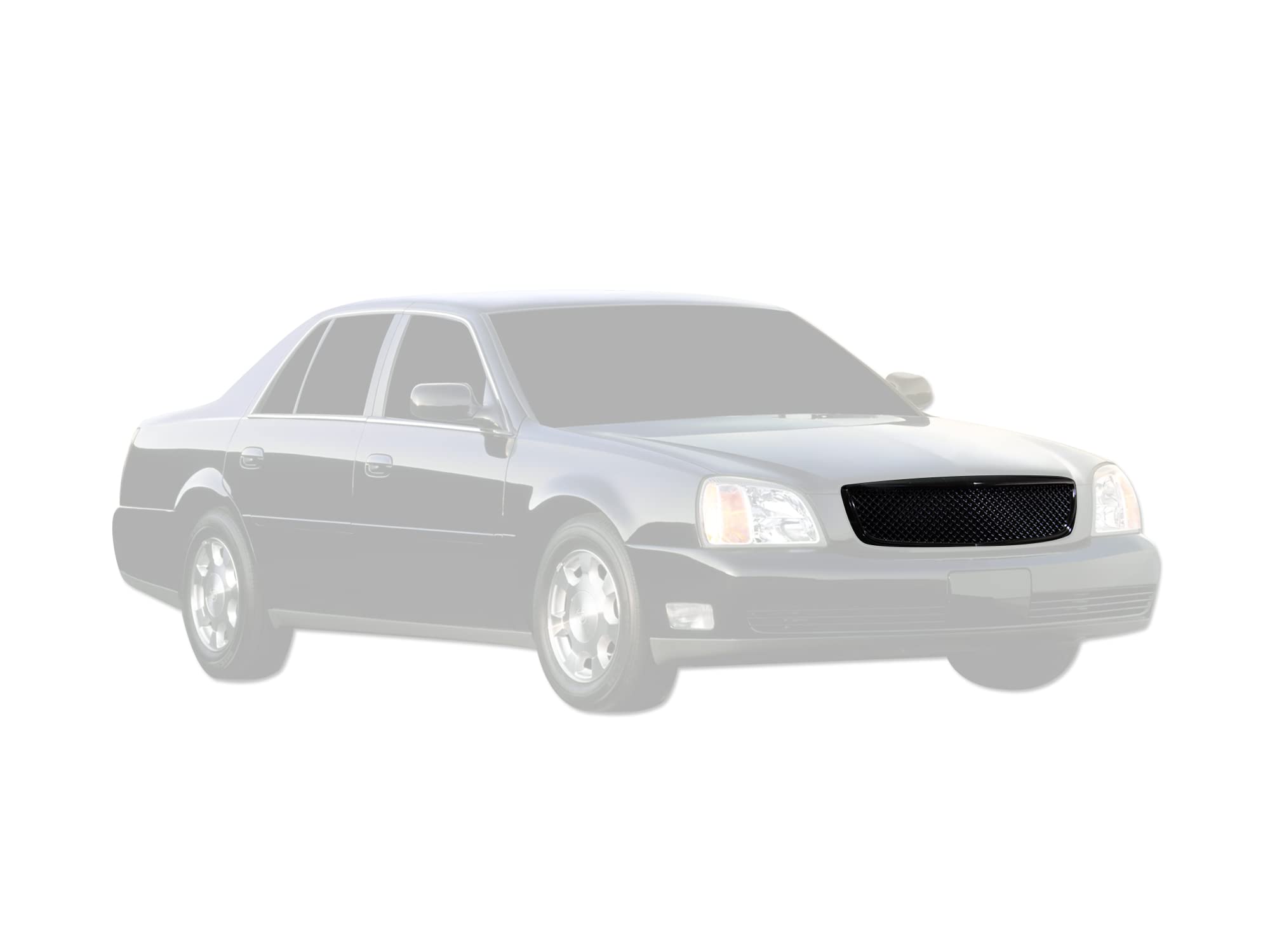 7146839 Armordillo USA Mesh Grille Fits 2000-2005 Cadillac Deville-Gloss Black