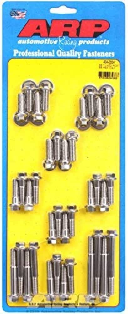 6-Point Stainless Steel ARP Intake Bolt Kit for Small Block Chevy