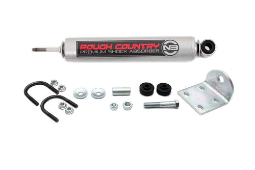 Rough Country Steering Stabilizer N3 for Ford Excursion & F-250/F-350 Super Duty (1999-2004) - Reduces Bump Steer & Vibration, Improves Control