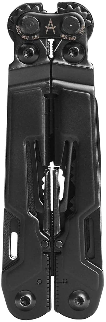 SOG Mini PowerPint Compact Stainless Steel Multi-Tool, 18 Lightweight Specialty Tools & Pocket Knife SOG Multitool Pliers, Black