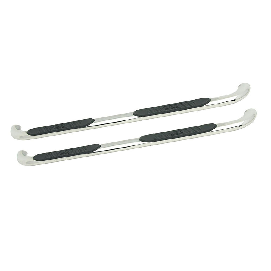 Platinum 4 Oval Nerf Bars Westin fits 2014-2018 Silverado Sierra 1500 2019 Silverado LD Sierra 1500 Limited Double Cab (Body Mount) Polished Pair