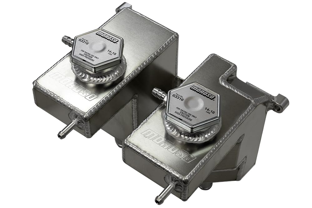 Moroso Dual 43004 Coolant/Intercooler Tank, Fits Polaris RZR w/Fox Piggyback Shock Model