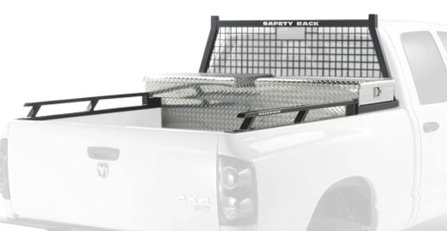 BACKRACK RealTruck Hardware Kit for use w/ 21" Toolbox, Black, No Drill | 30108TB | Fits 2000-2007 Toyota Tundra