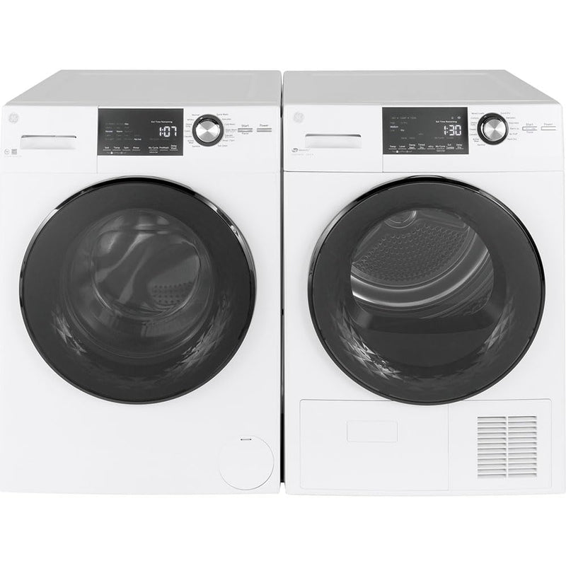 Frontload GE Washer with Steam, 2.4 Cu. Ft. Capacity, White