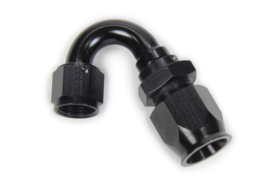 Fragola Fitting, Race-Rite Hose End, PTFE Hose, 150 Degree, 10 an Hose to 10 an Female, Swivel, Aluminum, Black, Each