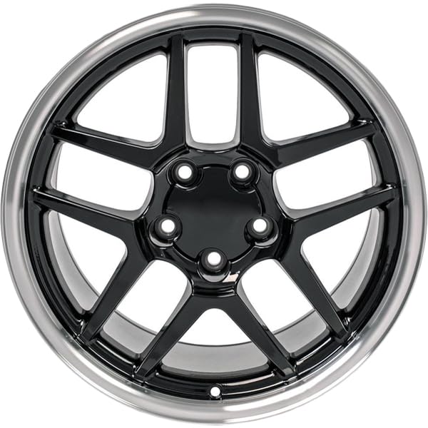 CV04-17095-5475-54BM OE Wheels LLC Black Wheel with Machined Lip Painted (17 x 9.5 inches /5 x 120 mm, 54 mm Offset)