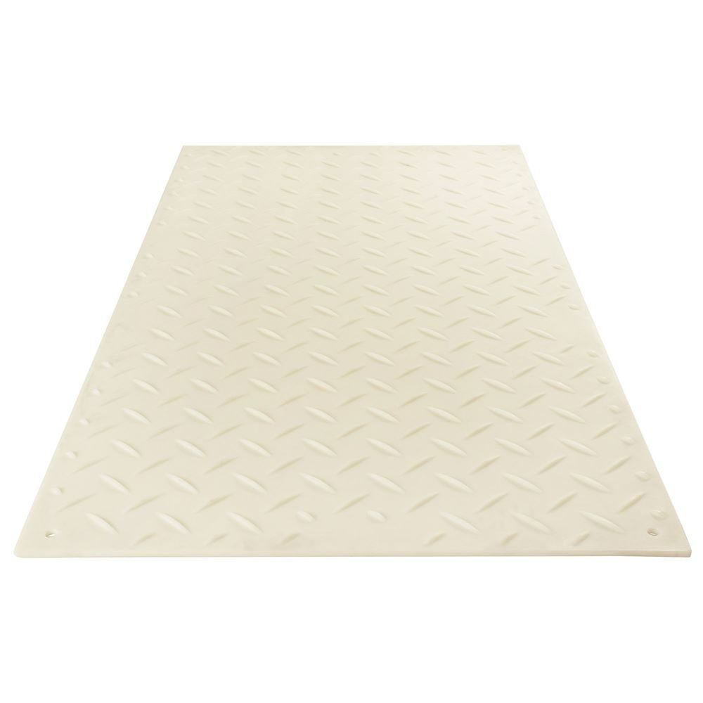 TuffTrak Ground Protection Mat AlturnaMAT - Clear, 4ft.W x 8ft.L, Diamond Plate Tread Design, Model Number CM48