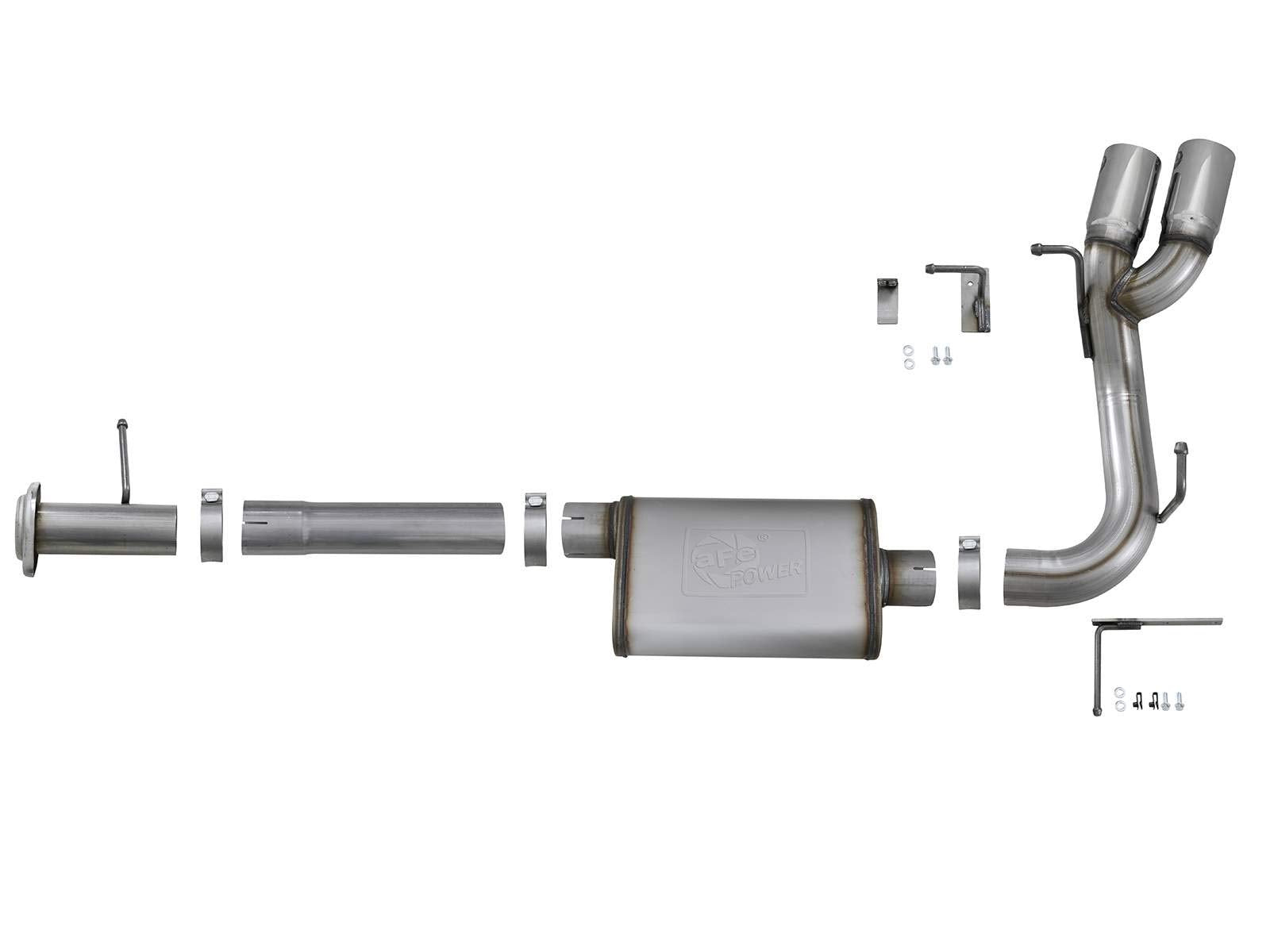 Rebel Series aFe Power 49-44096-P Performance Cat-Back Exhaust System