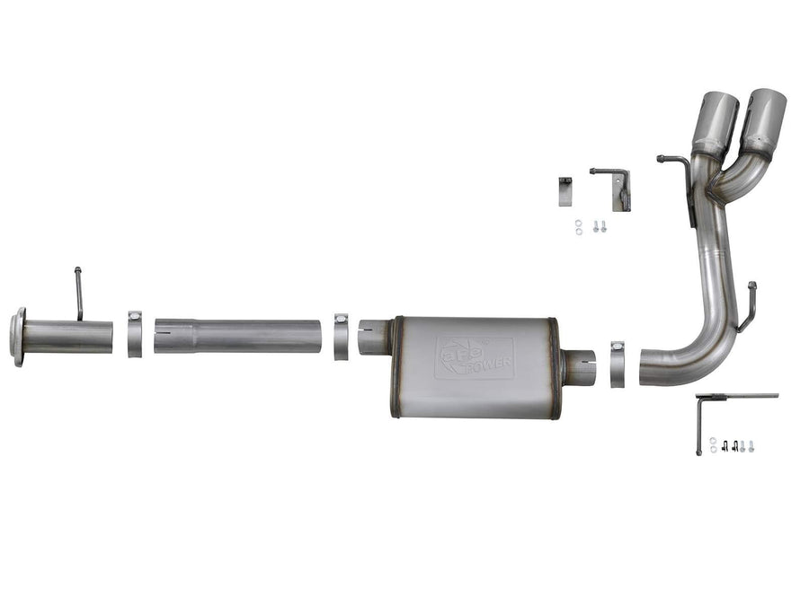 Rebel Series aFe Power 49-44096-P Performance Cat-Back Exhaust System
