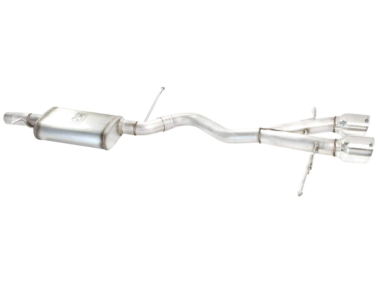 304 Stainless Steel aFe (49-36408-P) Cat-Back Exhaust System with Polished Tip for Volkswagen Golf R32