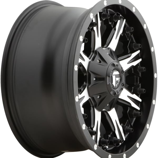 1PC Fuel D541 20X10 8X180 MT-BLK-MACH -12MM - D54120001850