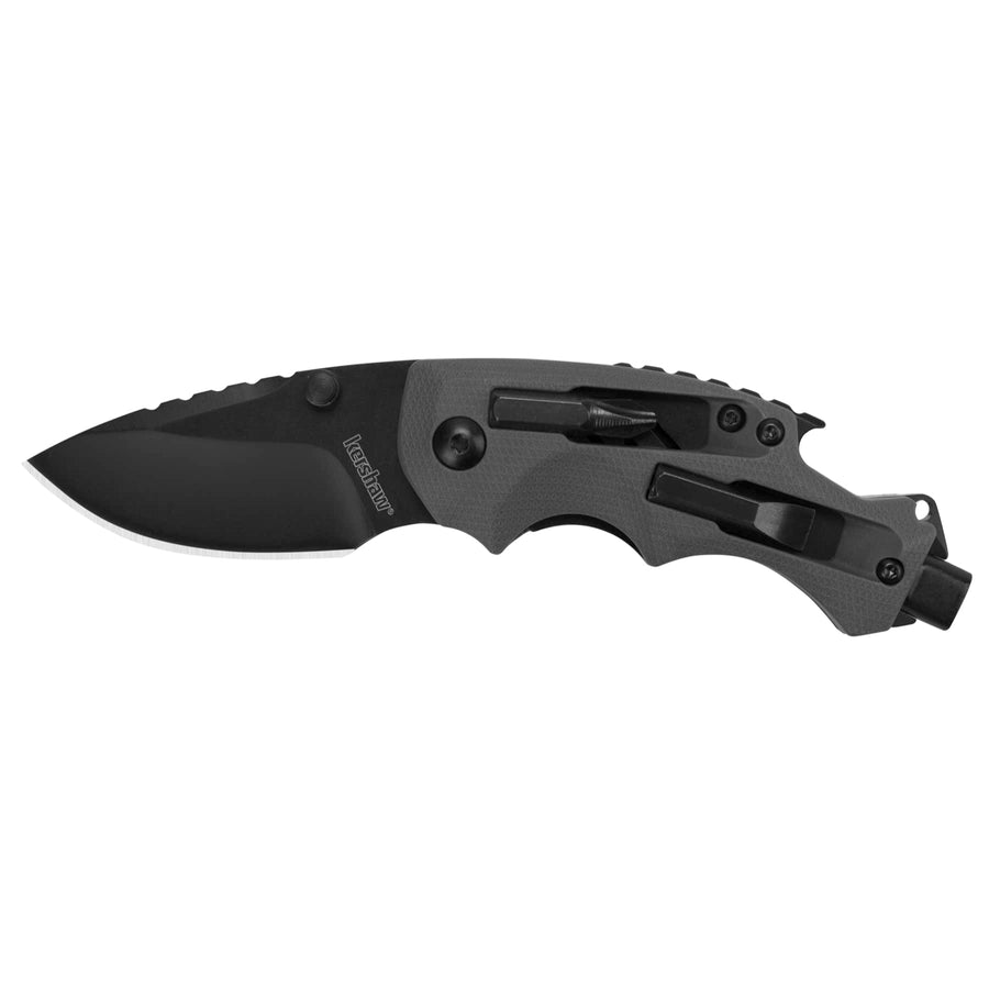 Kershaw DIY Shuffle Compact Multifunction Pocket Knife (8720), 2.4 Inch 8Cr13MoV Steel Blade with Black Oxide Coating, Every Day Utility Knife with Carbon Strength and High Tech Function, 3.5 oz.