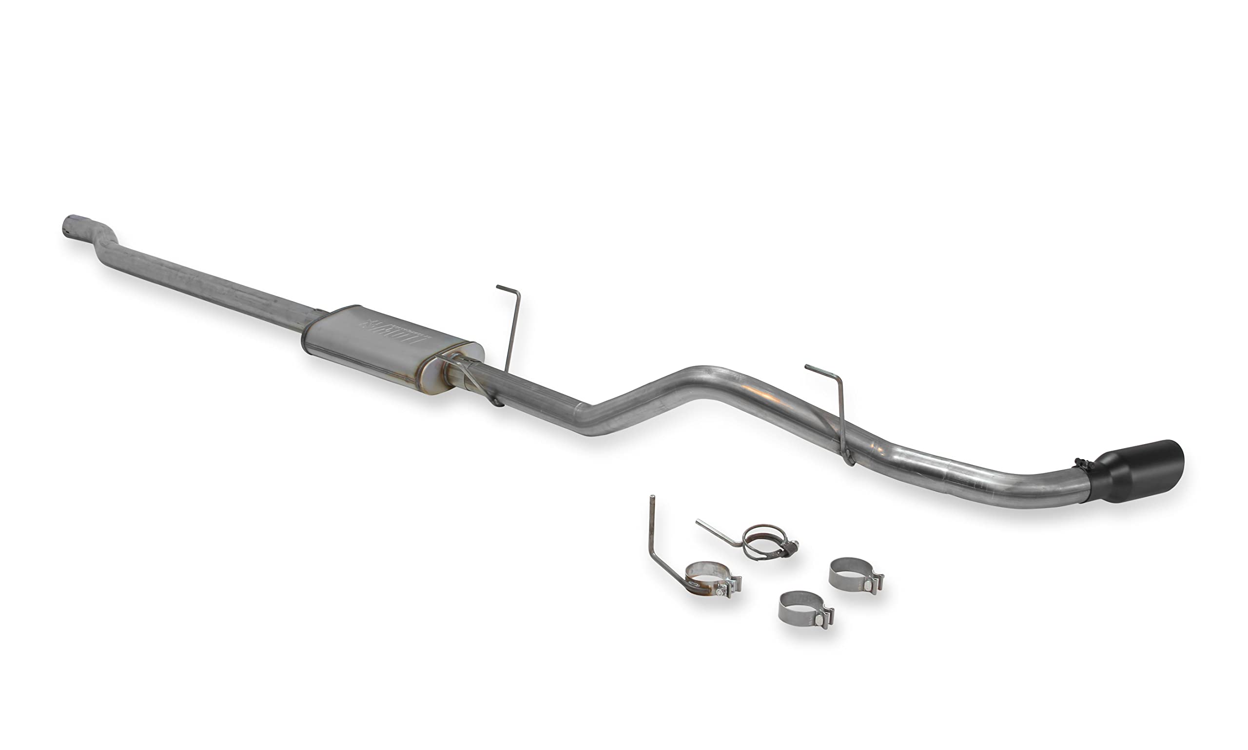 Flowmaster FlowFX 717867 Cat-Back Exhaust Kit 3 Inch 409 Stainless Steel 4.5 Inch Black Ceramic Coated 304 Stainless Steel Tip Compatible with 2003-2012 Dodge Ram 2500/3500 5.7L 2/4WD all Wheelbases