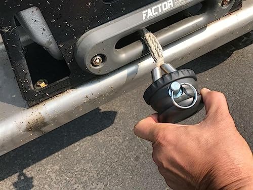 Factor 55 XTV Loop Guard (UTV/ATV), Fits Steel Cable/Rope to 5/16 Diameter - Gray