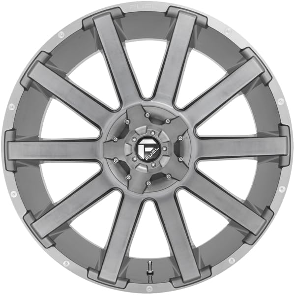 FUEL OFF-ROAD D714 PLATINUM CONTRA 20X9, 6X135/5.5, 5.75, 19mm BRUSHED GUN METAL TINTED CLEAR - D71420909856