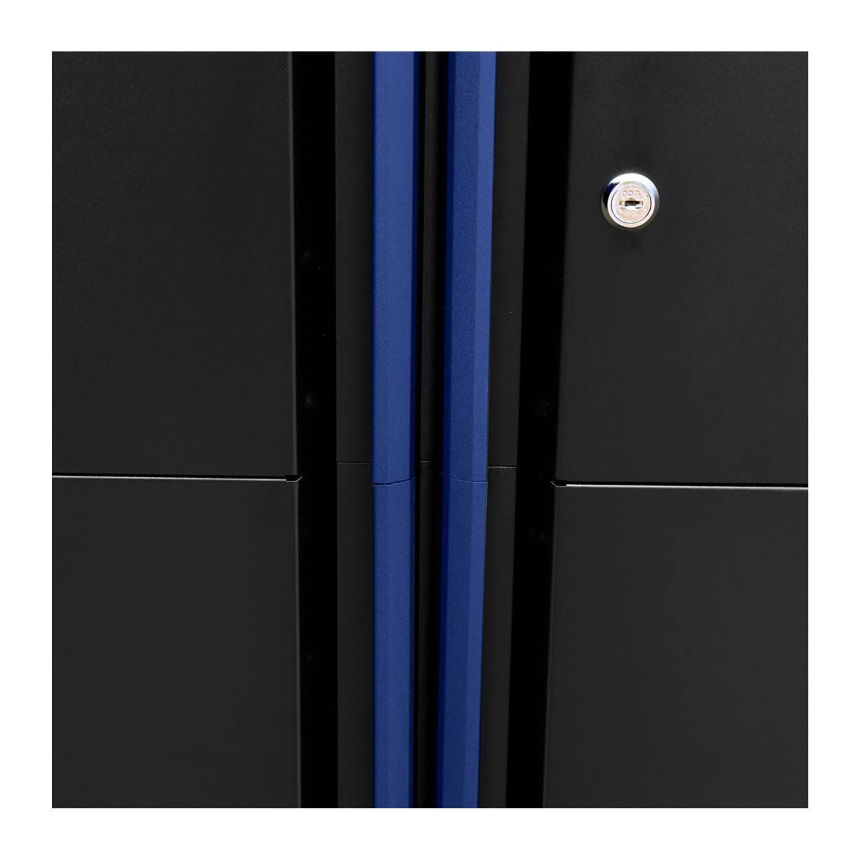 30.5" x 24" Montezuma 2-Door Locking Standing Cabinet for Garage Tool Storage, Black