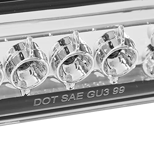 Clear LED SPEC-D TUNING Third 3rd Brake Light Center Lamp Compatible with 1999-2006 Chevy Silverado GMC Sierra 1500 2500 3500
