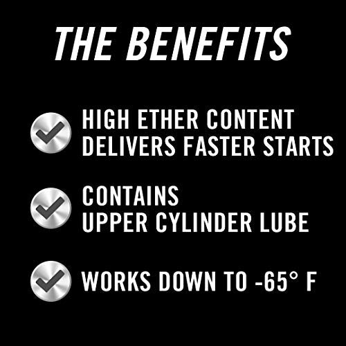 STA-BIL Starting Fluid - Upper Cylinder Lube - Prolongs Starter Life for Gasoline and Diesel Engines - Guaranteed Faster Starts Down to -65°F, 11 oz (22004)