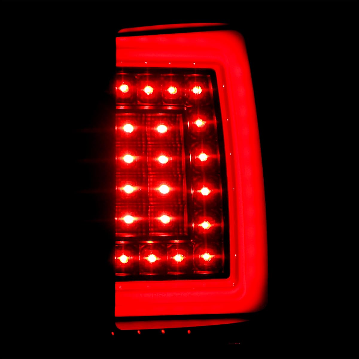 Black Tail Lights w/Red LED Tube SPEC-D TUNING Compatible with 2000-2006 Chevy/GMC Suburban, Chevy Tahoe, GMC Yukon/Denali/XL, Left + Right Pair Assembly
