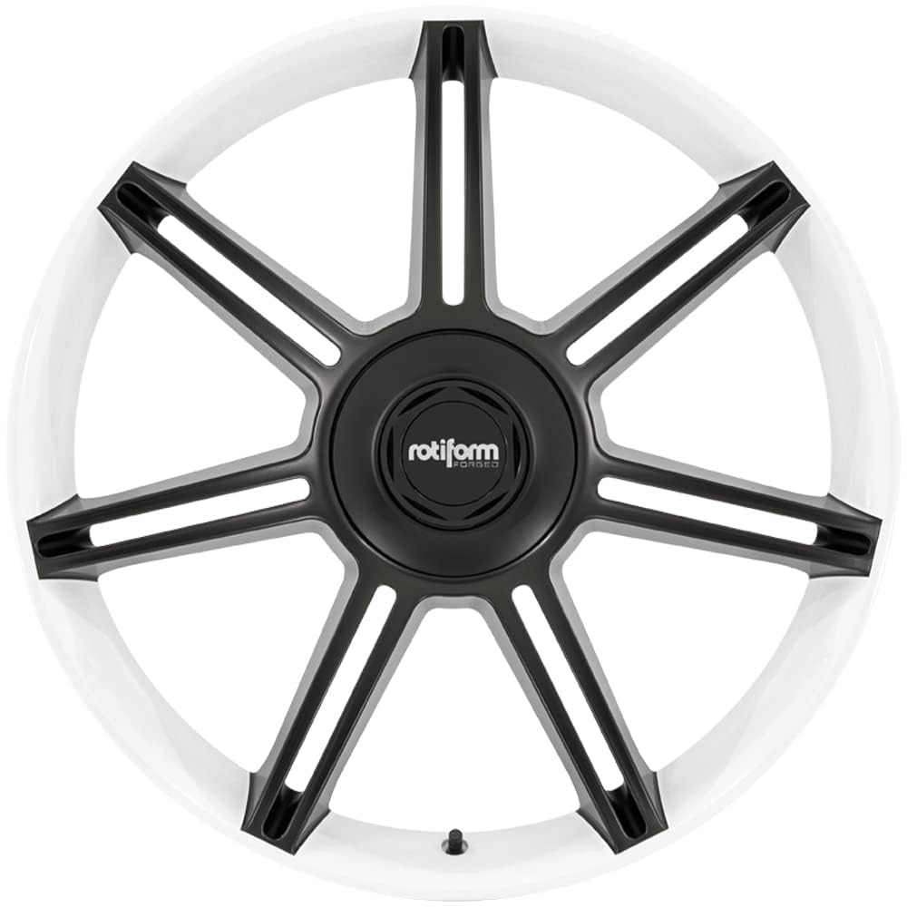 R908 Rotiform 22X10 5X130 WHT M-BLK-SPK 56MM - R908221063+56