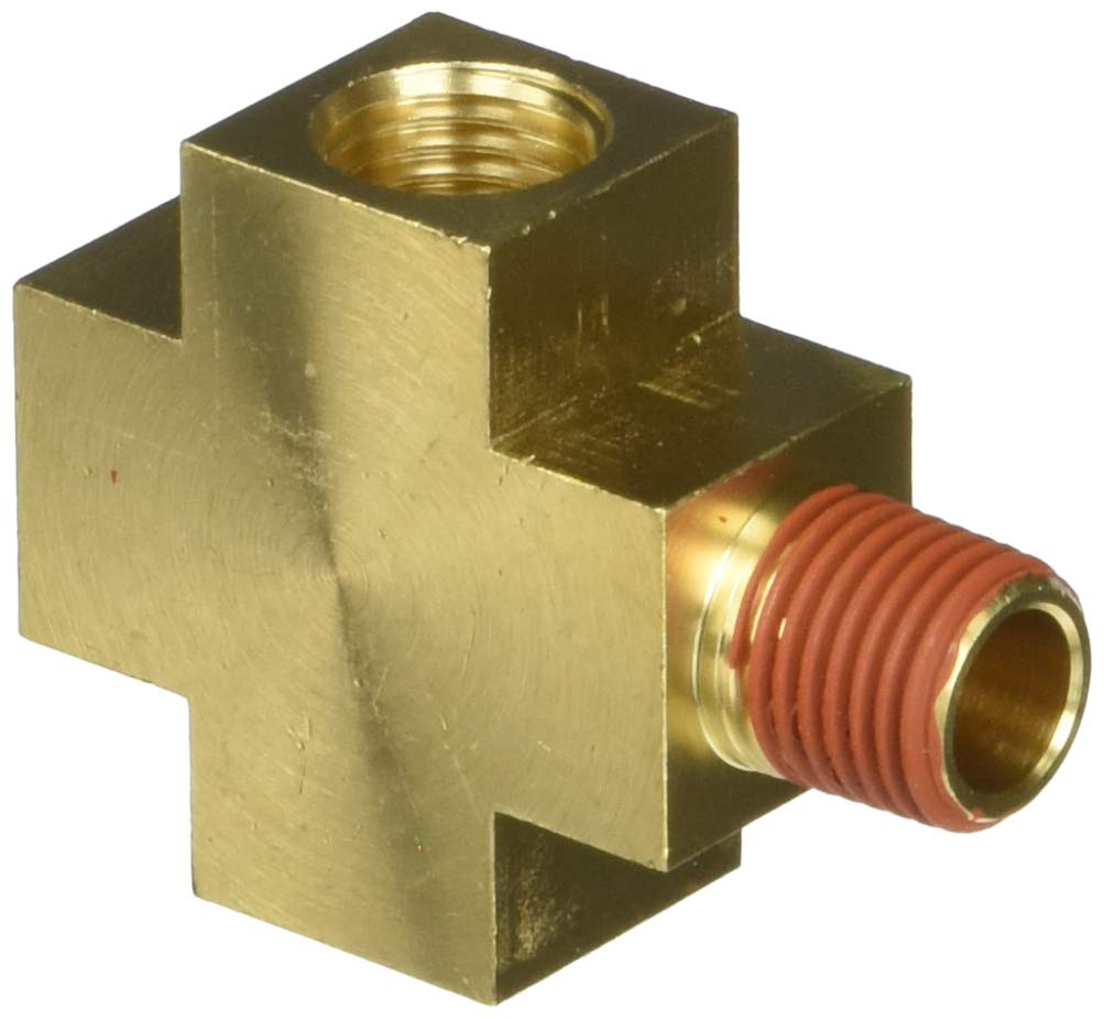 VIAIR 1/4" F x 1/4" F x 1/4" M x 1/8" F, NPT, 4-Way Fitting