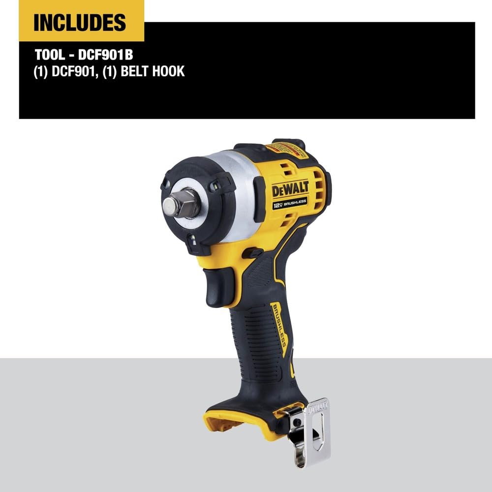 1/2 in. Cordless Impact Wrench DEWALT DCF901B XTREME 12V MAX* (Tool Only)