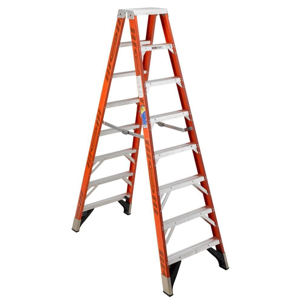 Fiberglass Multi-Use Twin Ladder, Werner T7408 375-Pound Duty Rating, 8-Foot