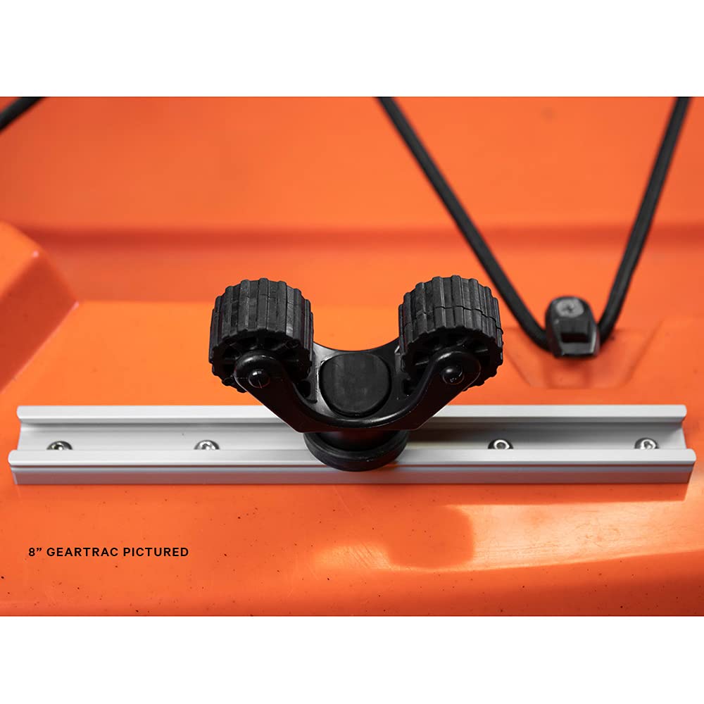GearTrac YakAttack GTTL90 – 8" Top-Loading Aluminum Mount Track | 0.9" Wide Kayak Gear Track Rail | Includes Stainless Hardware | Durable Surface Mount | Yak Attack USA-Made