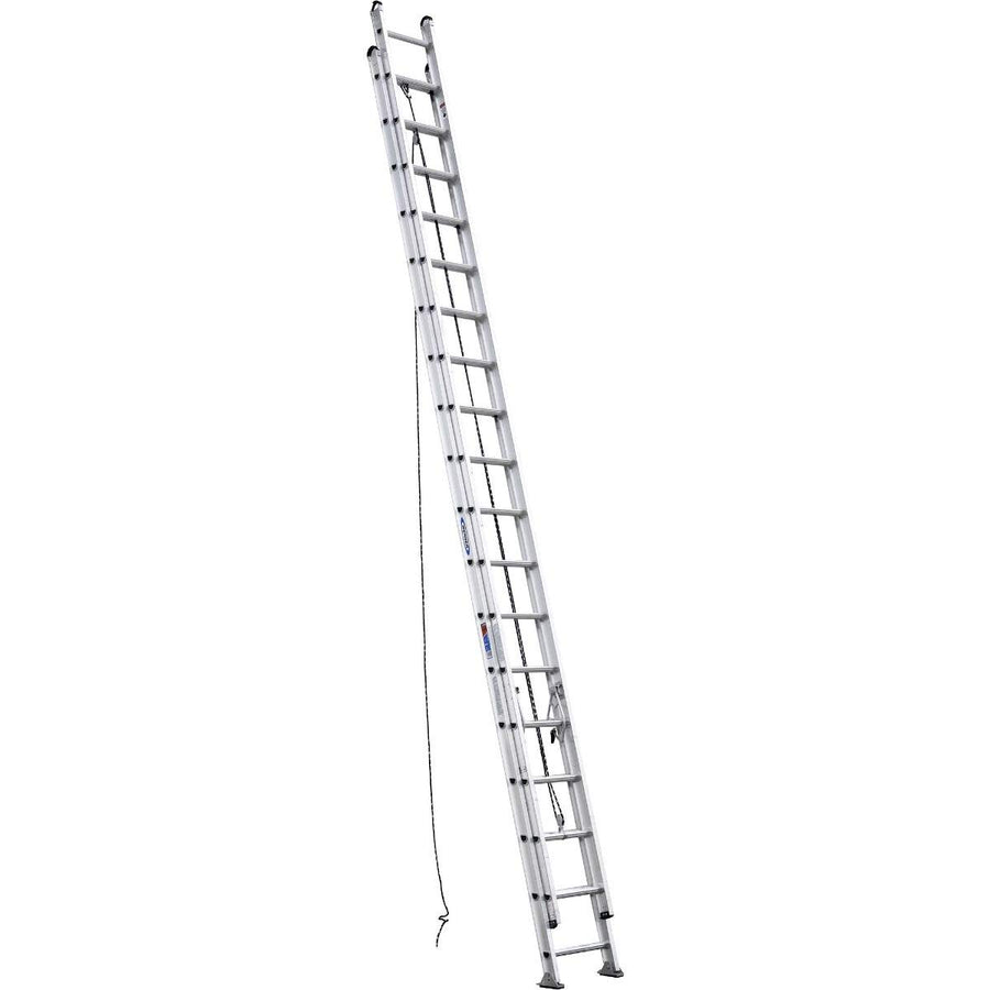 D536-2 Werner 300-Pound Duty Rating Aluminum Flat Rung Extension Ladder, 36-Foot